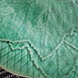 Green plate leaf of gien france