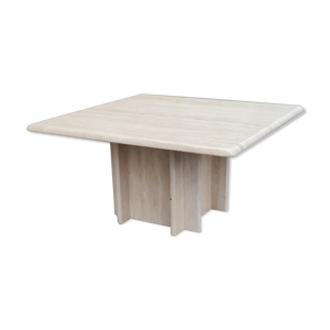 table basse carrée en - travertin