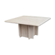 Square travertine coffee table