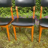 3 Scandinavian teak chairs from the 60s