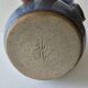 Blue ceramic cat vase signed Jean Louis Scouarnec