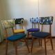 Suite of 4 refurbished Bauman chairs