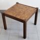 Table basse vintage en marqueterie 1960