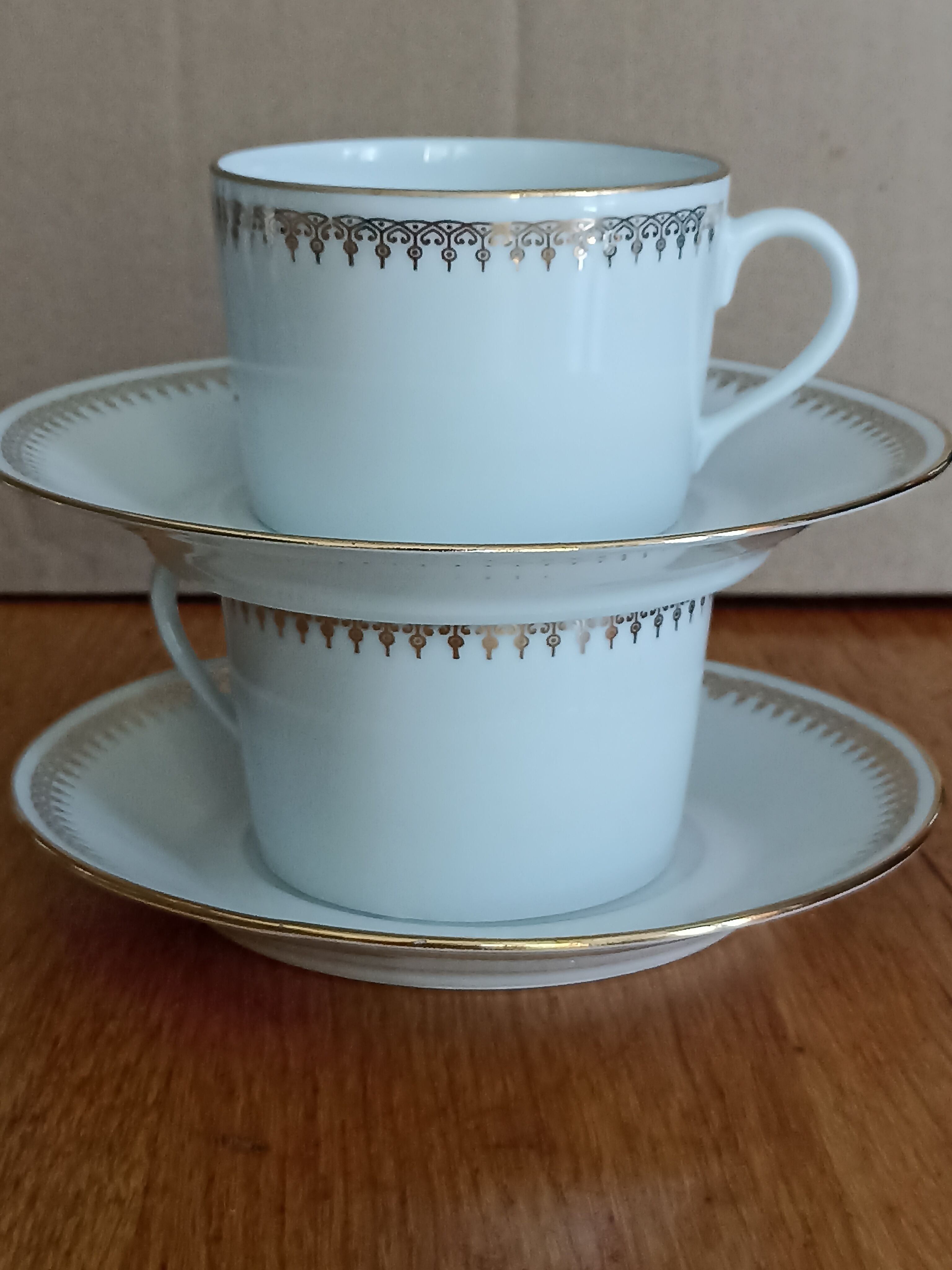 Duo porcelain mocha cup from Sologne larcheveque 5