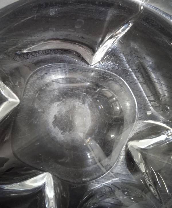 Crystal ashtray Daum France signed