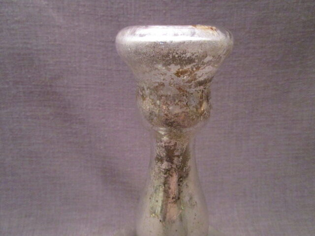 Old 19th glass blown glass mercurized