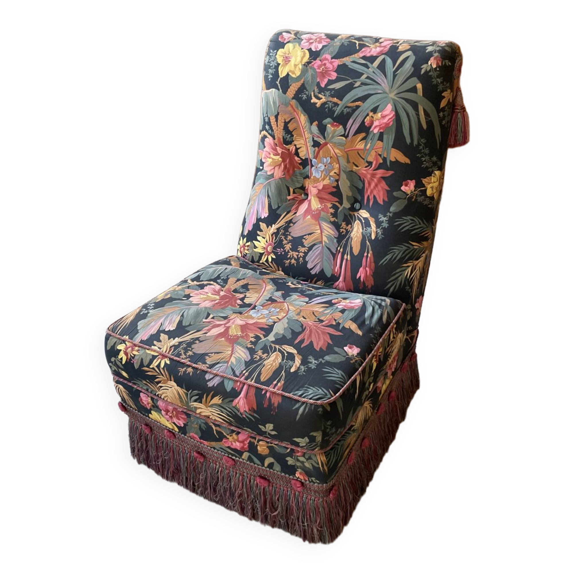 Jean Roche floral armchair