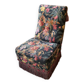 Fauteuil Jean Roche fleuri