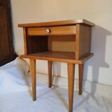 1960s oak bedside table