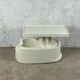 Desserte space age en plastique des années 70, design vintage made in italy
