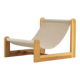 Sling chair in pine, canvas and sheepskin, 1970s