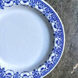 Plat rond en terre de fer, service "Drouot"