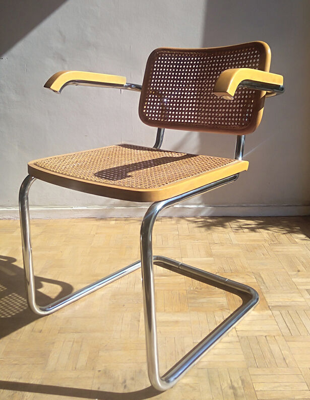 Cesca chair, Marcel Breuer design, Italian edition of the 70s/80s