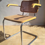 Cesca chair, Marcel Breuer design, Italian edition of the 70s/80s