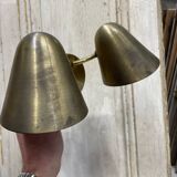 Double applique en laiton 1950