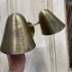 Double brass wall lamp from 1950