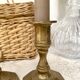 Pair of Nijhof Holland brass candle holders