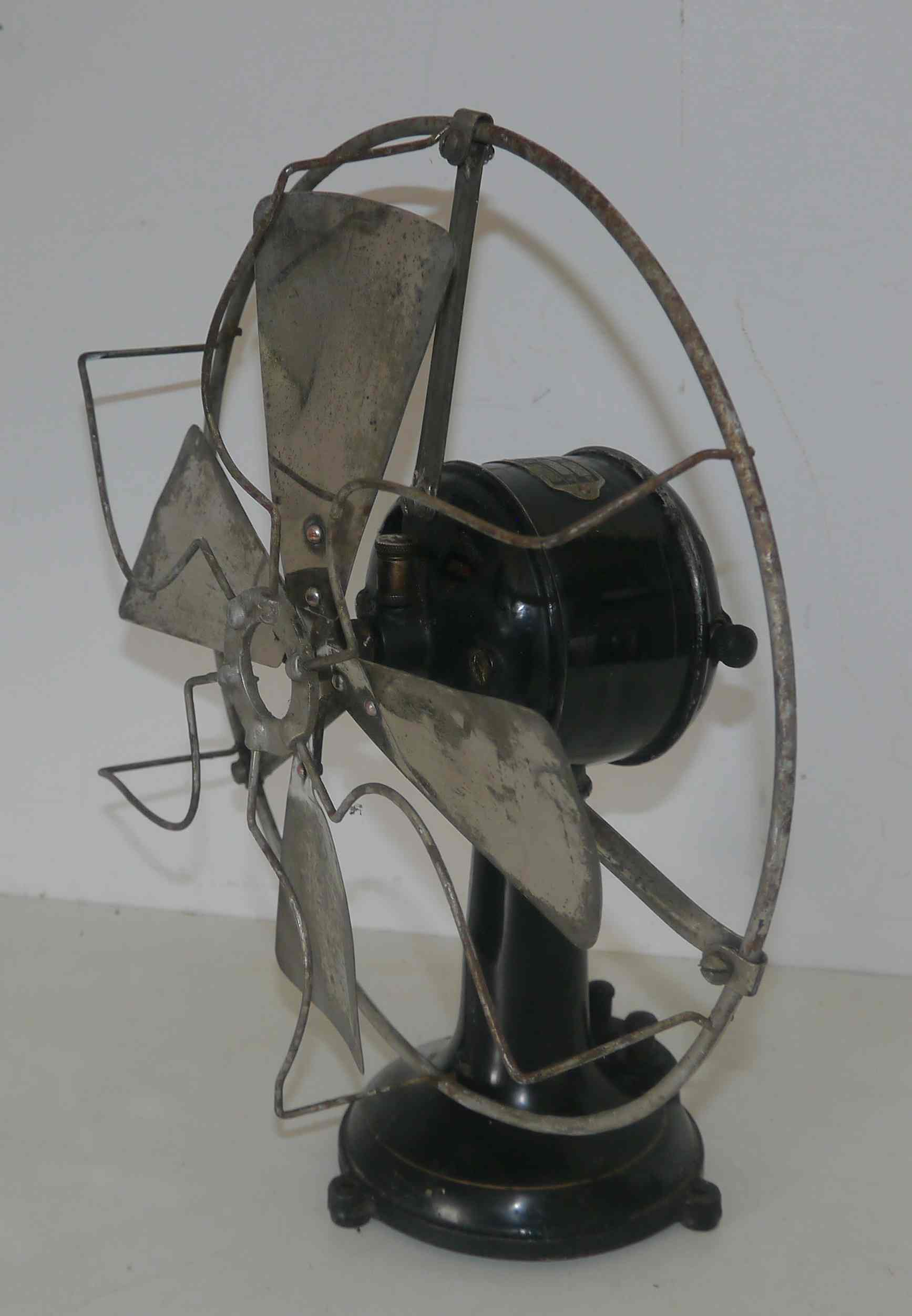Old metal fan for decoration 30's years