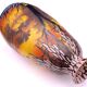 Vase Art Déco en verre peint et émaillé, signé Clio, circa 1920