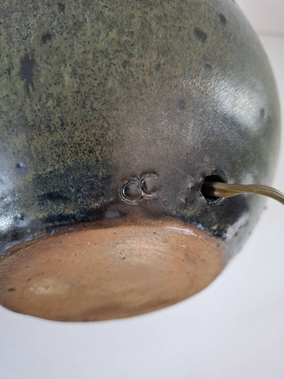 Vintage ceramic lamp base B.H'dry