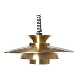 Brass Pendant Light, Denmark 1980s