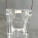 Crystal ice bucket from Sèvres, signed, vintage French design, ice bucket.