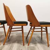 Dining chairs by radomir hoffman for ton, 1950s, set of 4