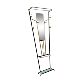 Black and gold vintage wall coat holder