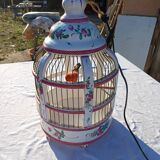 19th century bird cage in Lunéville earthenware