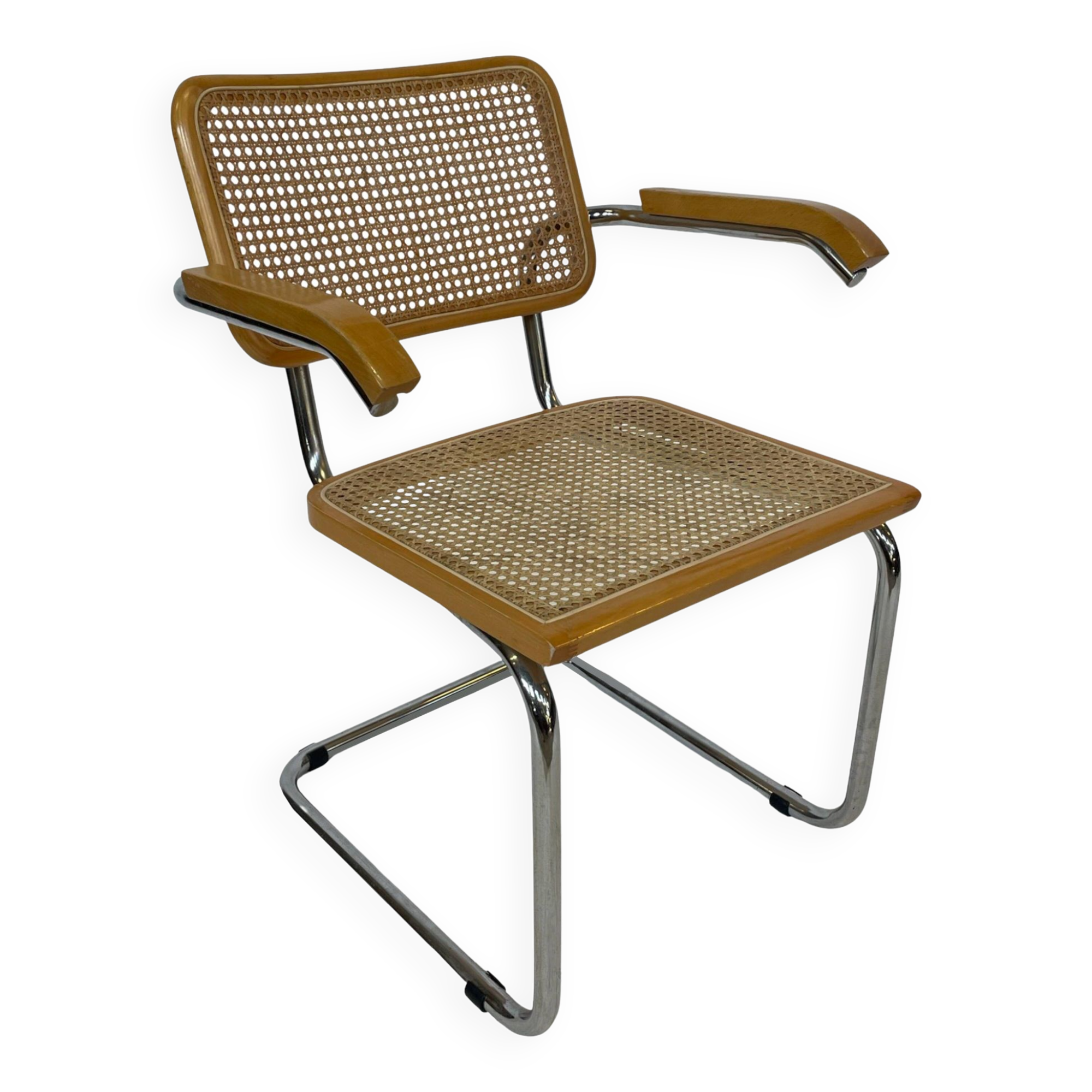 Chaise Cesca B64 avec accoudoirs par Marcel Breuer Design