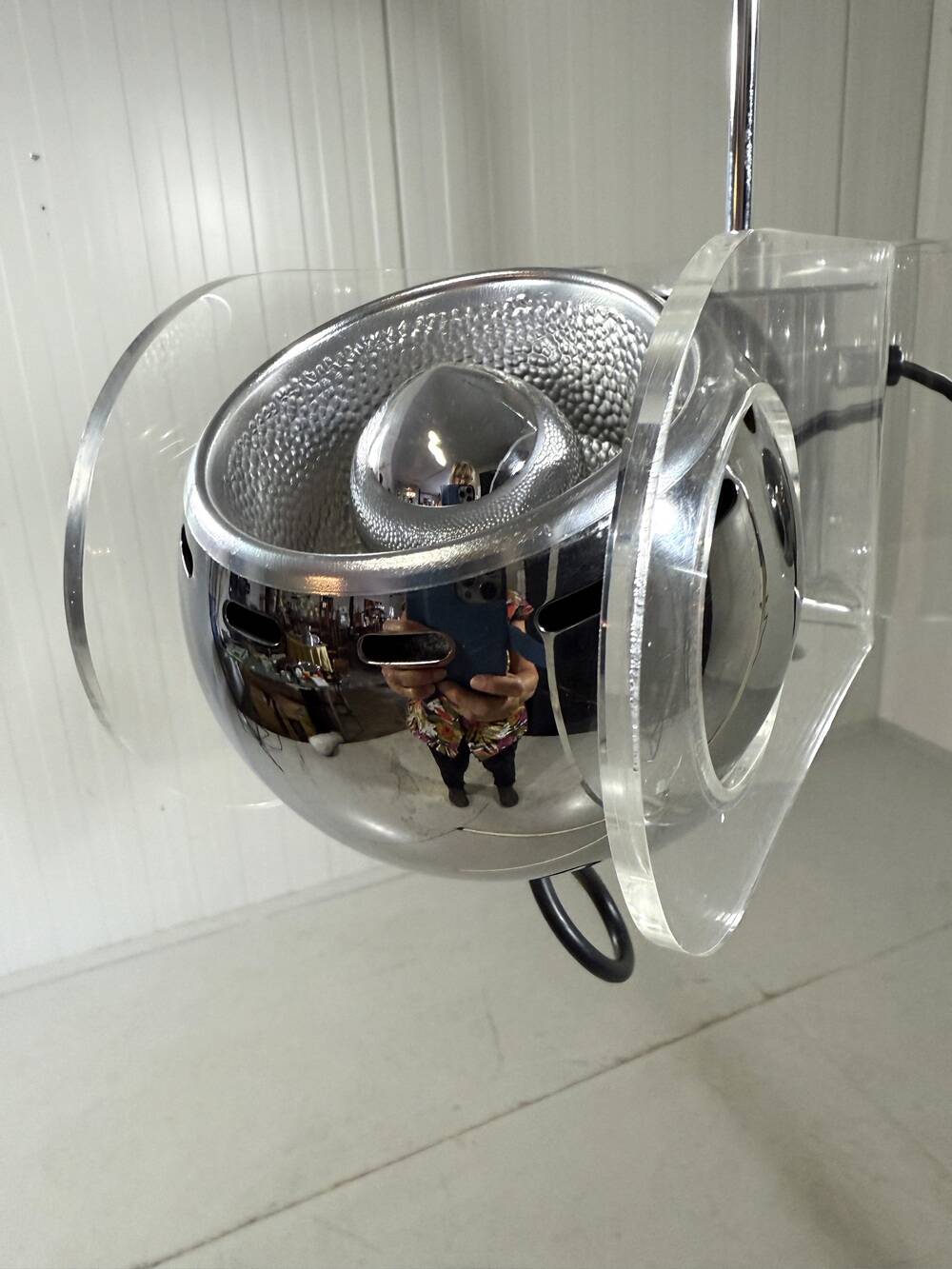 Gino Sarfatti style plexiglass hanging lamp 1970’s