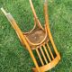 Lot of two wooden bistro chairs