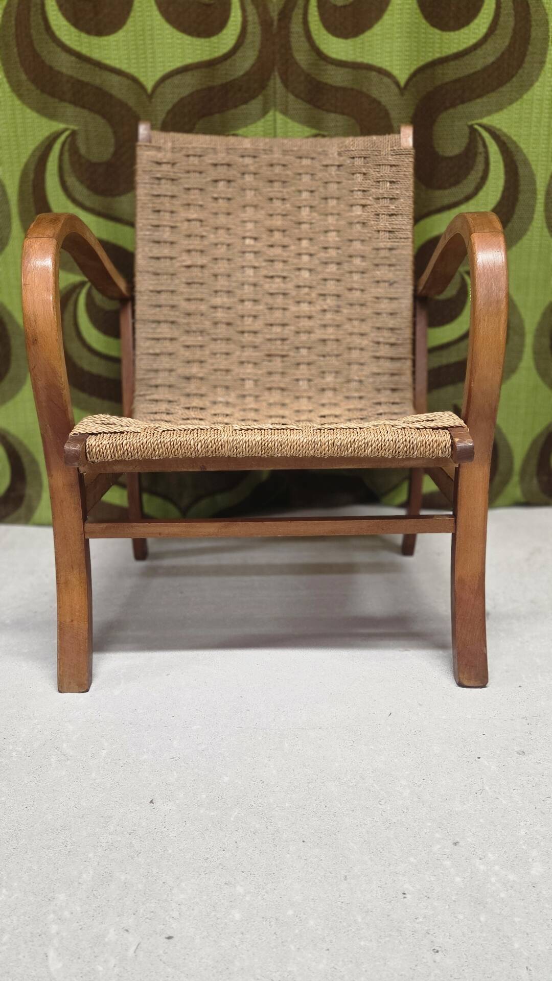 Fauteuil Cordage Erich Dieckmann Design Vintage