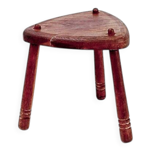 Tabouret tripode rustique