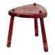 Rustic tripod stool with a triangular seat, 1960s.