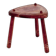 Rustic tripod stool with a triangular seat, 1960s.
