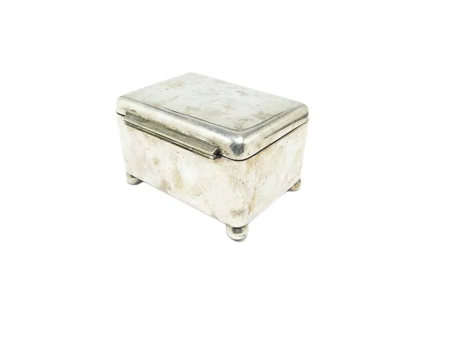 ABD Art Deco Sugar Bowl, Silver-Plated Brass, Norblin