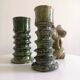 Enamelled ceramic candle holder, tamegroute