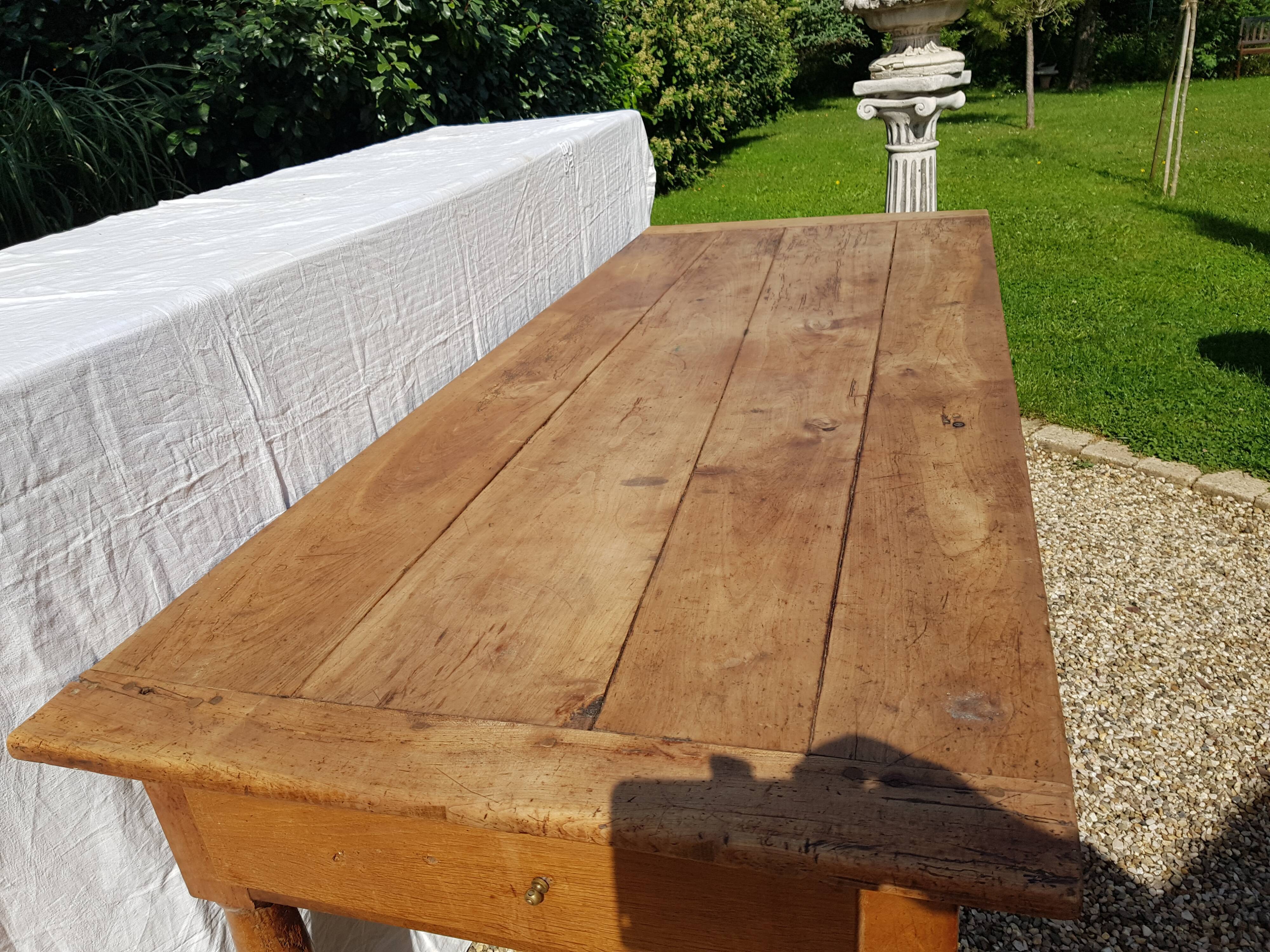 Old cherry farm table