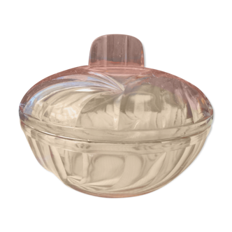 Vintage moulded glass sugar