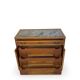 Commode de style Art Déco en bois de cerisier et noyer.