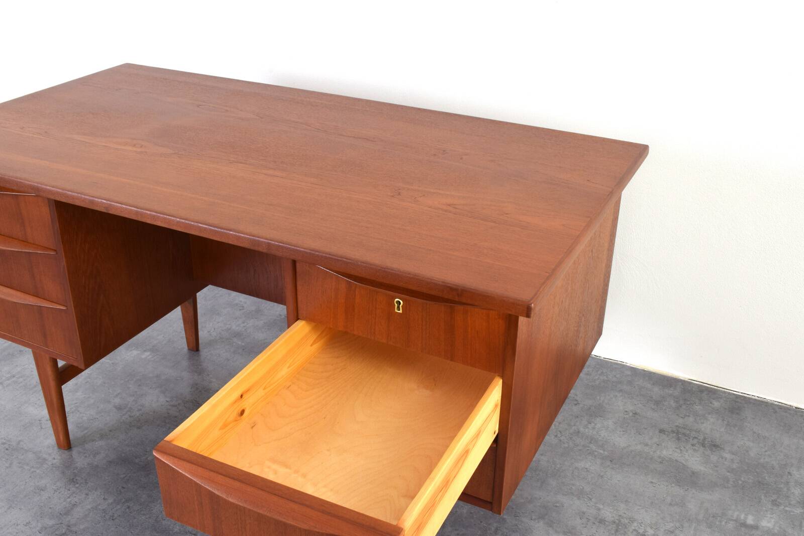 Mid-Century Danish Teak Executive Desk, 1960s.