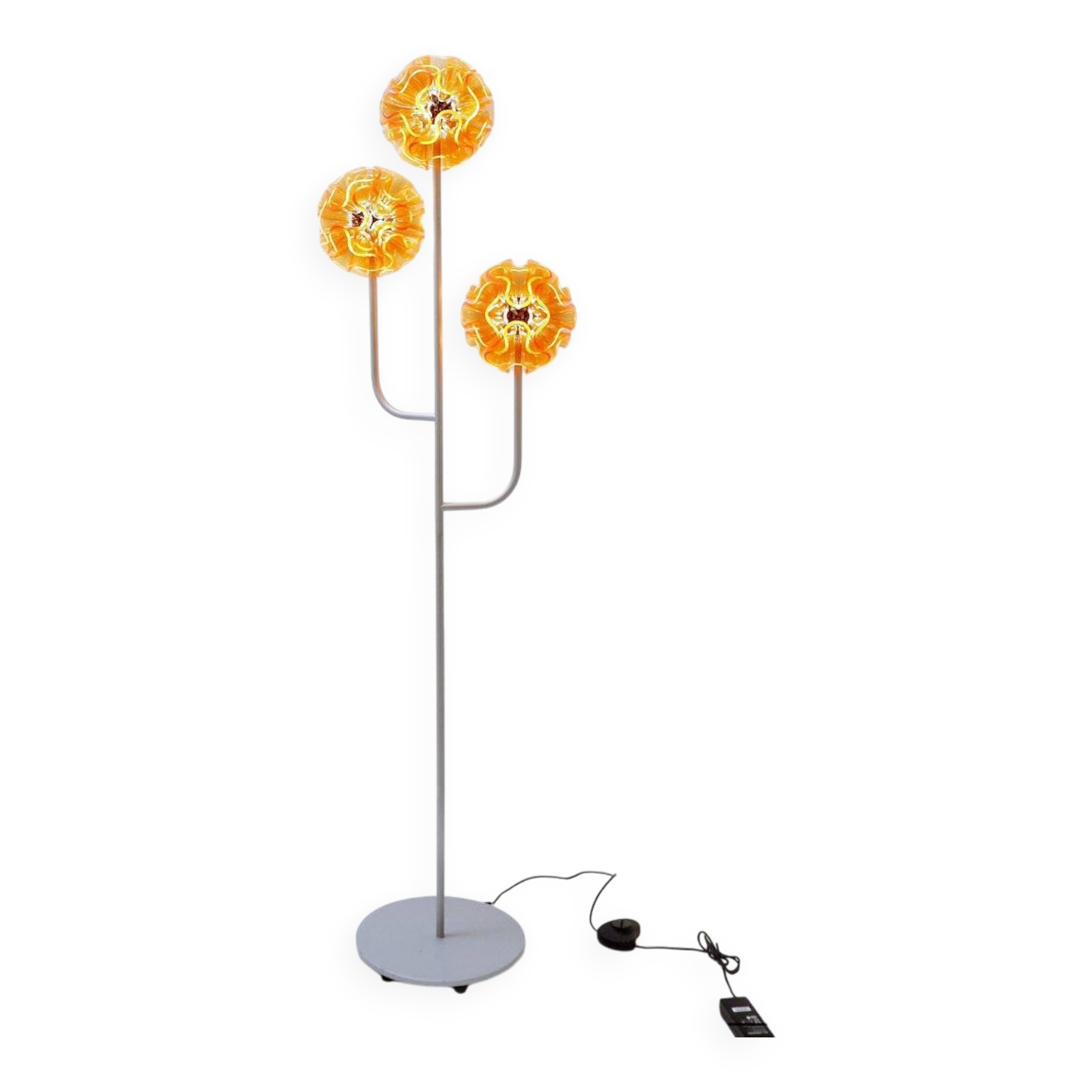 Orange "Coral Ball" floor lamp - QisDesign