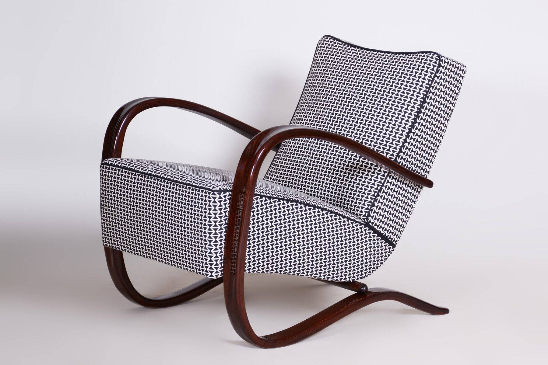Art Deco Lounge Chairs by J. Halabala for Up Závody, 1930s, Set of 2