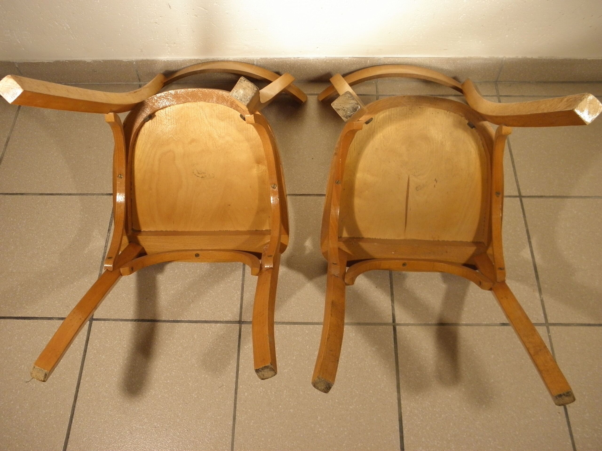 Pair of bistro chairs 1960