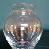 Vase verre irisé
