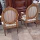 Pair of Louis XVI-style medallion armchairs from Napoleon III