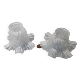 Deux opalines dépareillées
