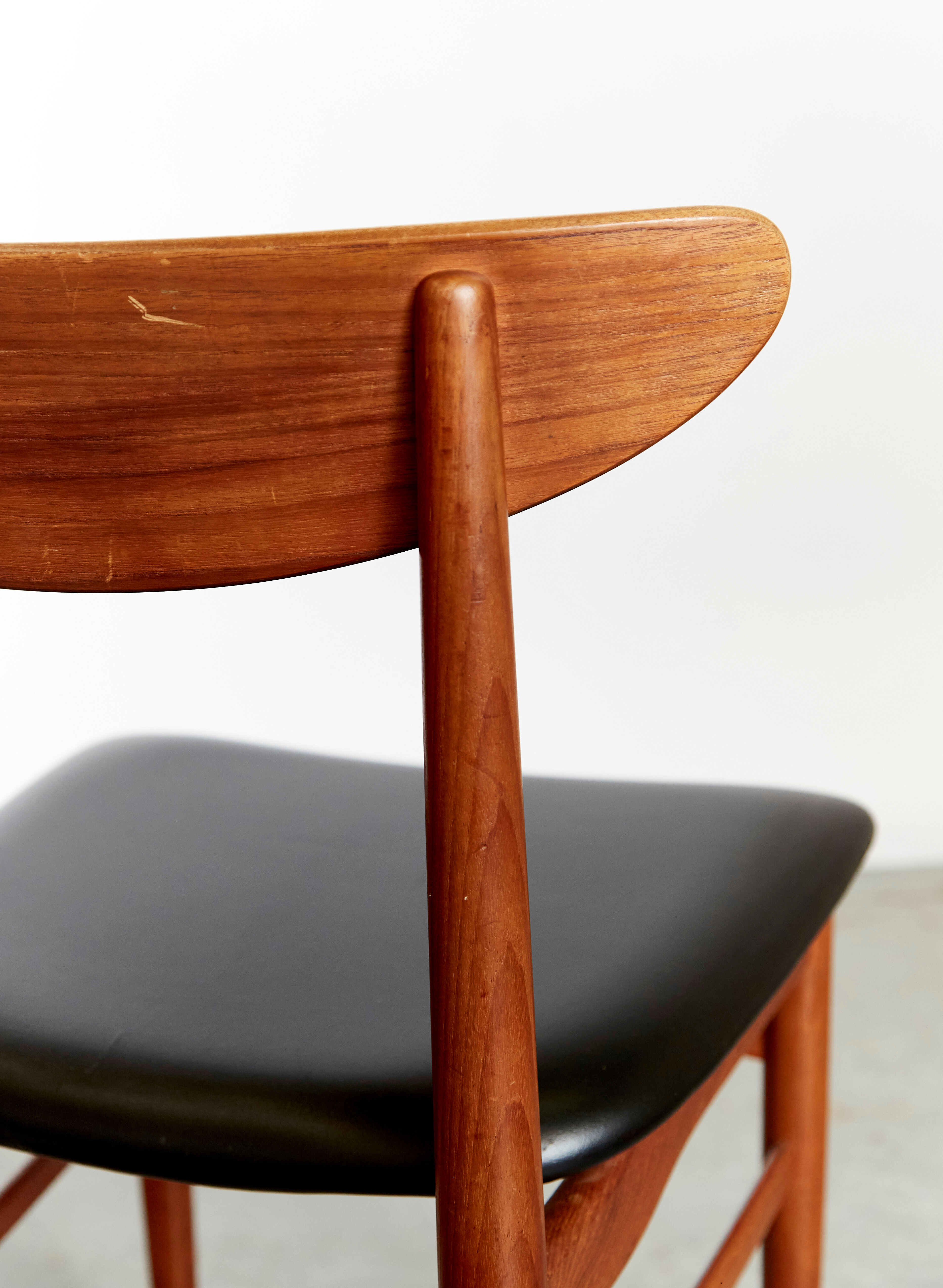 E.W.Bach Teak Dining Chairs for Skovby I Set of Four