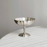 Set of 6 large antique stainless steel bowls